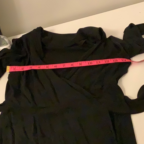 Black Wrap Dress - Picture 7 of 8